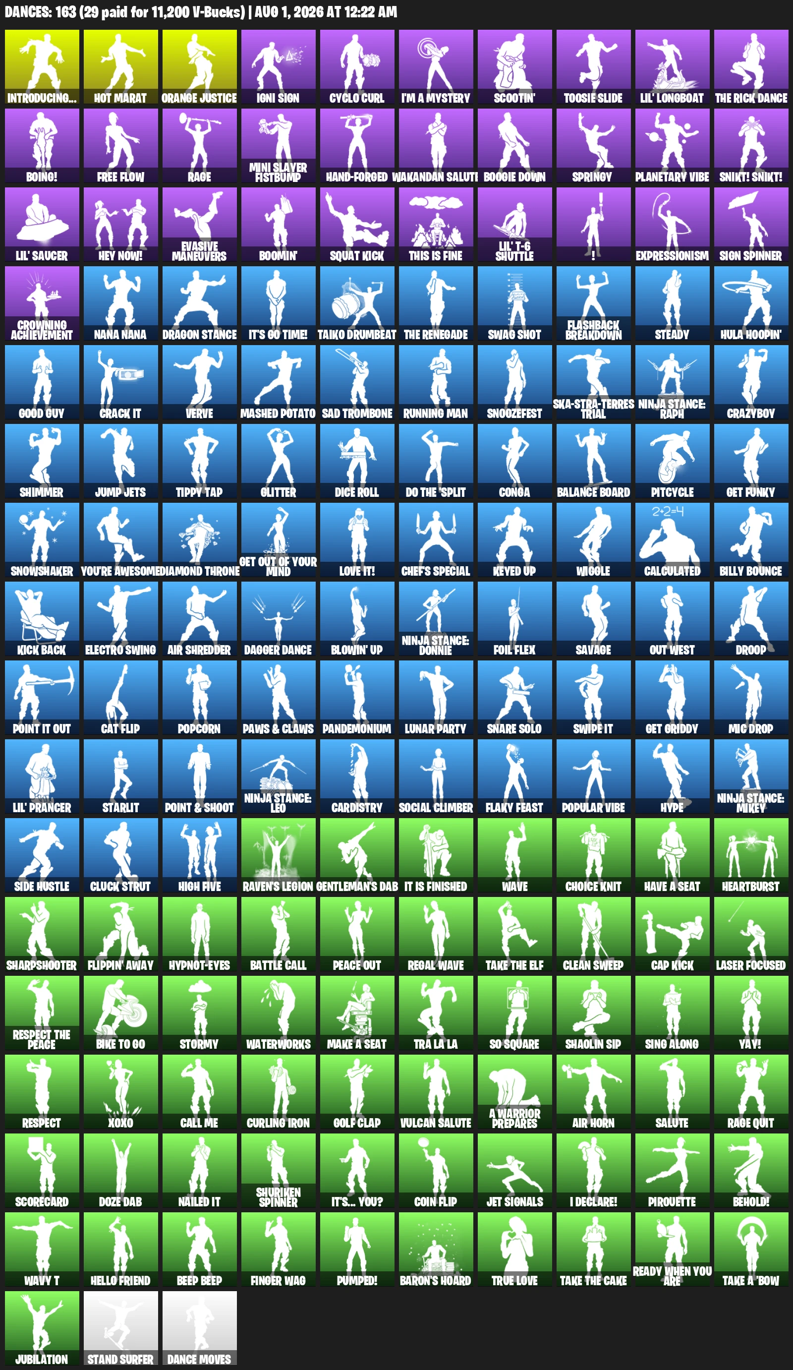 Fortnite Account + Minty Axe [ OG Outfits (+190 skins)]